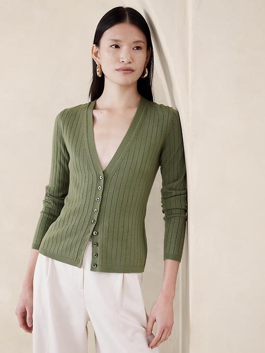 Nezha Merino Cardigan Product Image