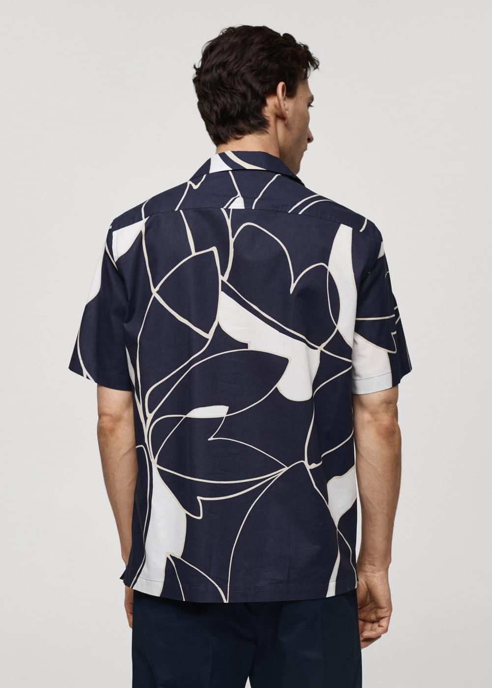 Mango Mens Cotton Printed Shirt Product Image