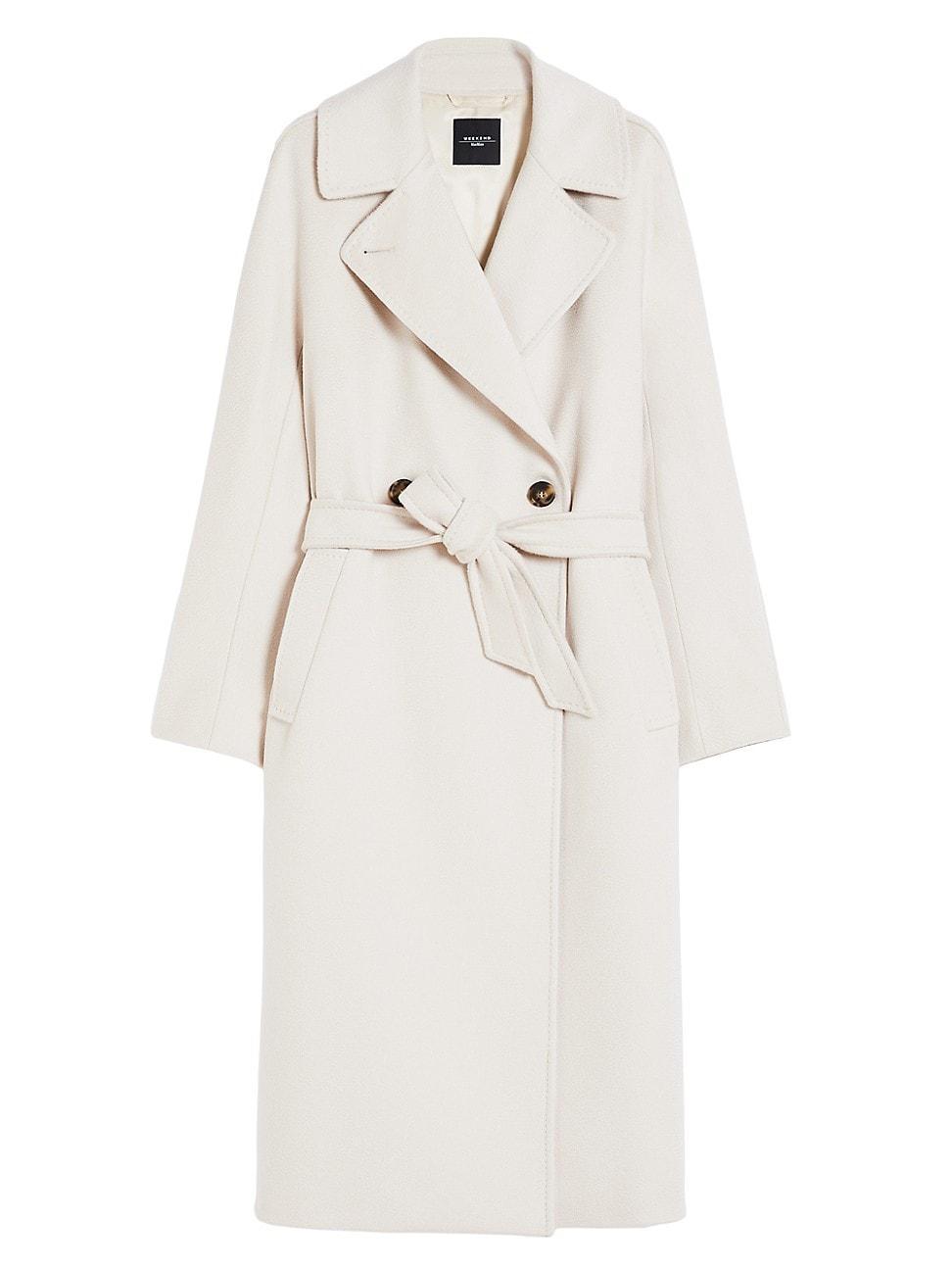 Womens Resina Belted Wool Coat Product Image