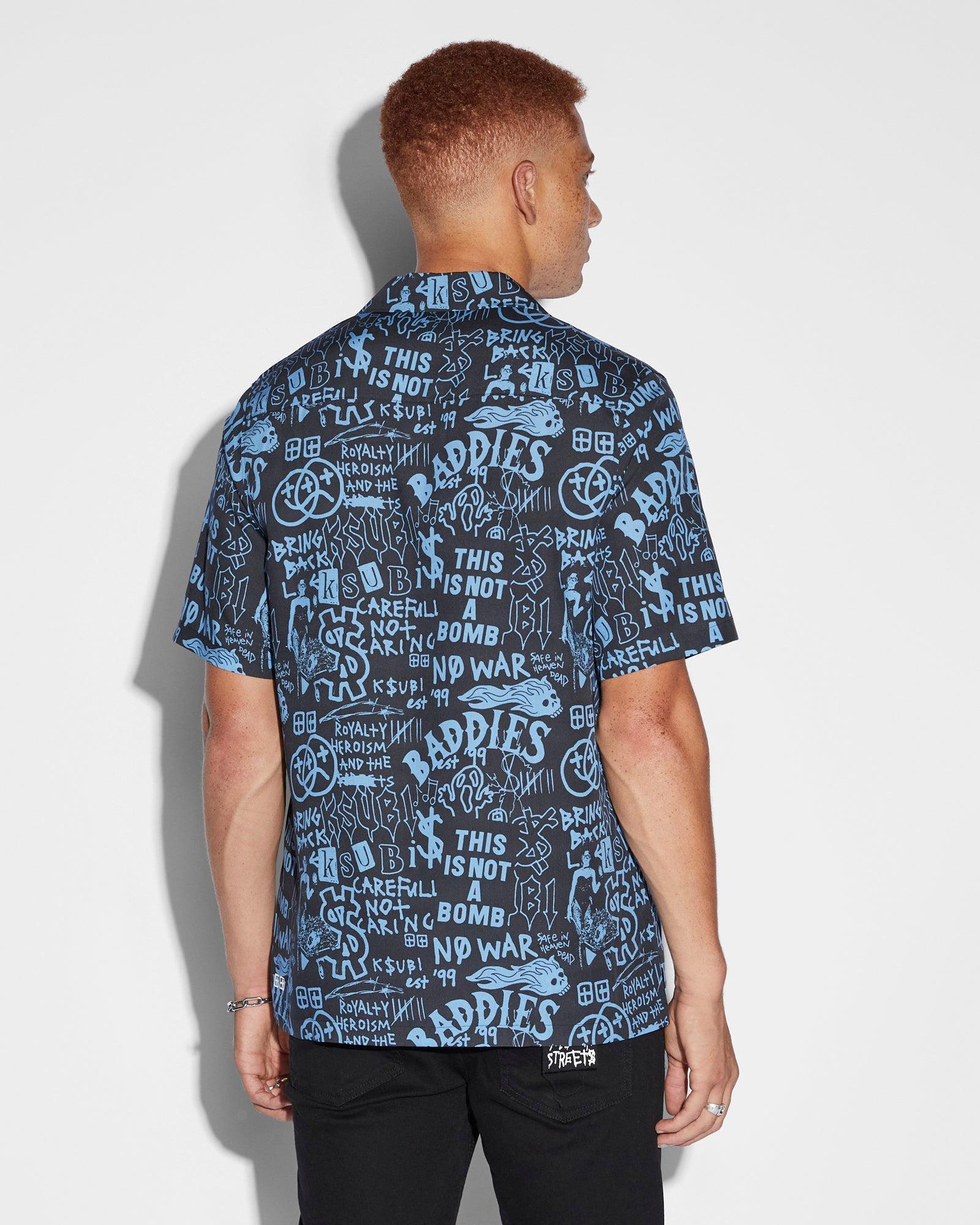 BADDIES RESORT SS SHIRT BLUE Male Product Image