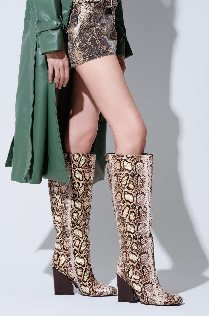 AZALEA WANG EVERGREEN MULTI SNAKE BOOT Product Image