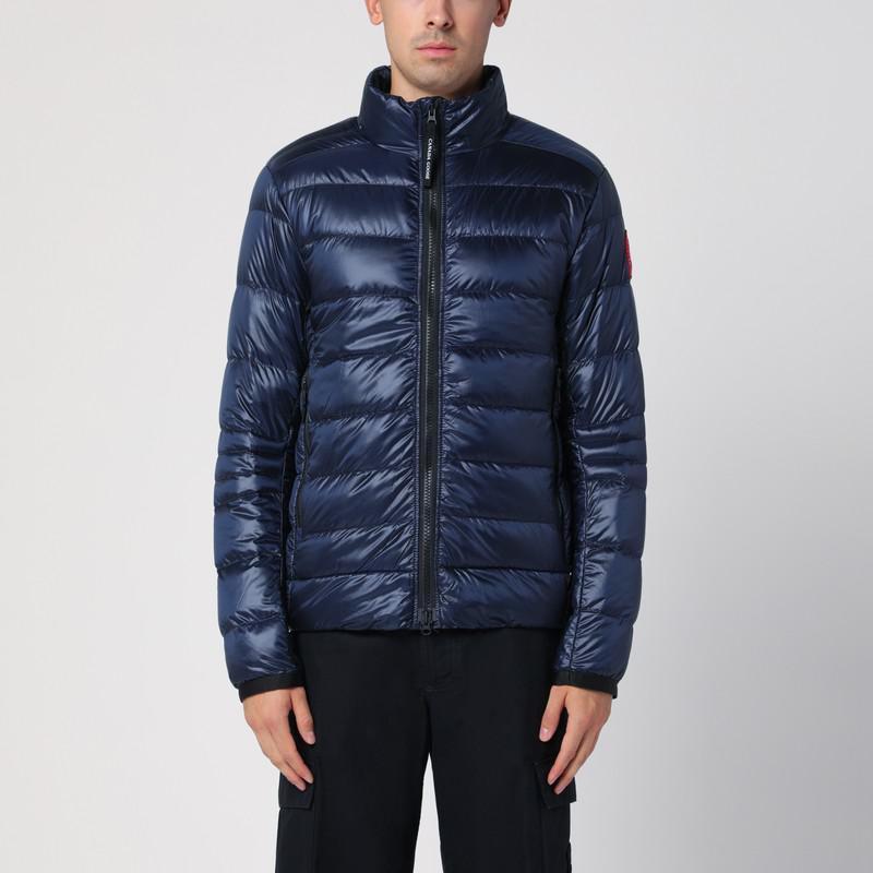 CANADA GOOSE Crofton Blue Nylon Down Jacket In Orange Product Image