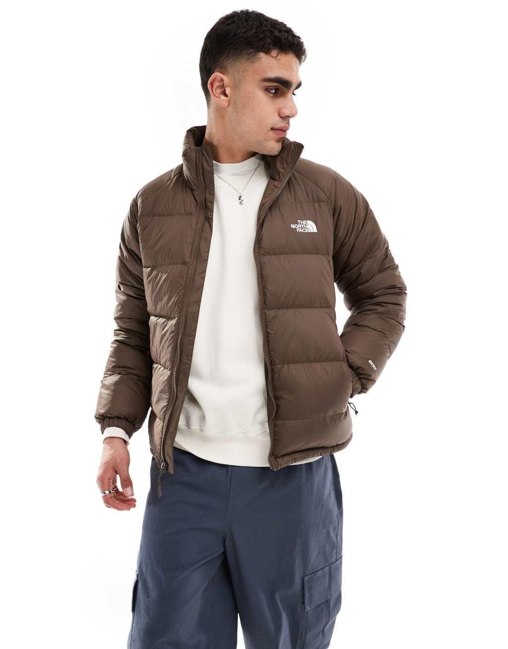 The North Face Hydrenalite down puffer jacket in smoky brown Product Image