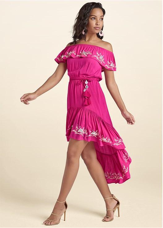 Embroidered High-Low Dress product image