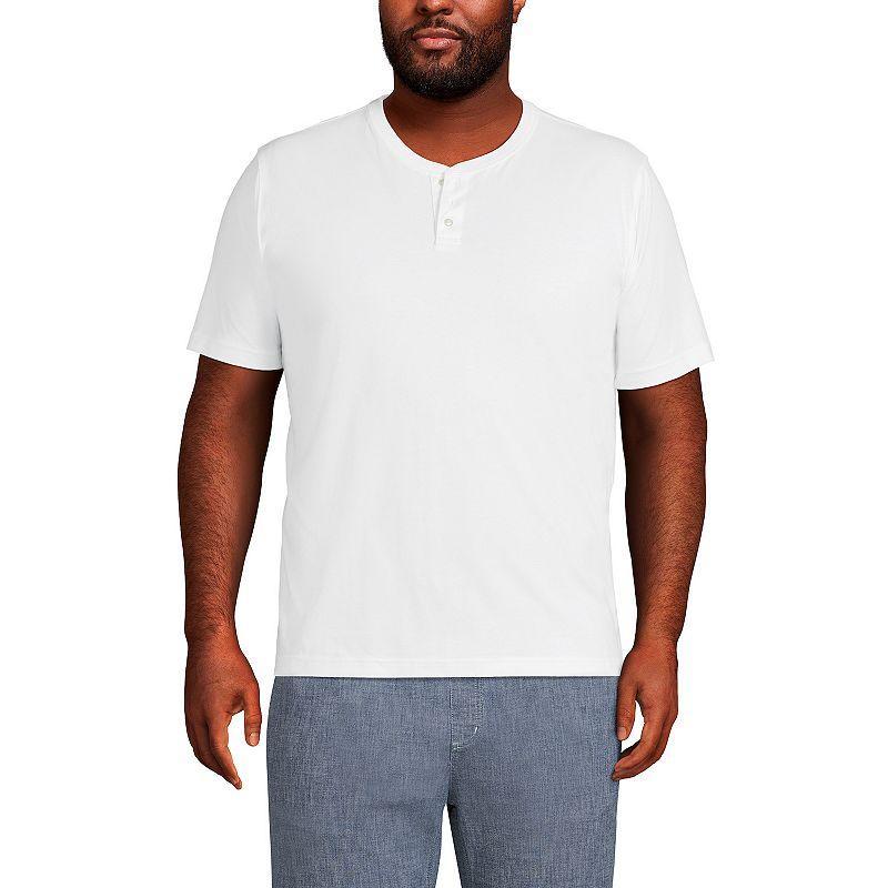 Lands End Big & Tall Short Sleeve Super-t Henley T-Shirt Product Image