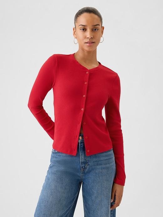 Modern Rib Cardigan Product Image