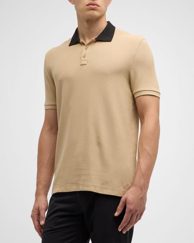 Mens Piqu Polo Shirt Product Image