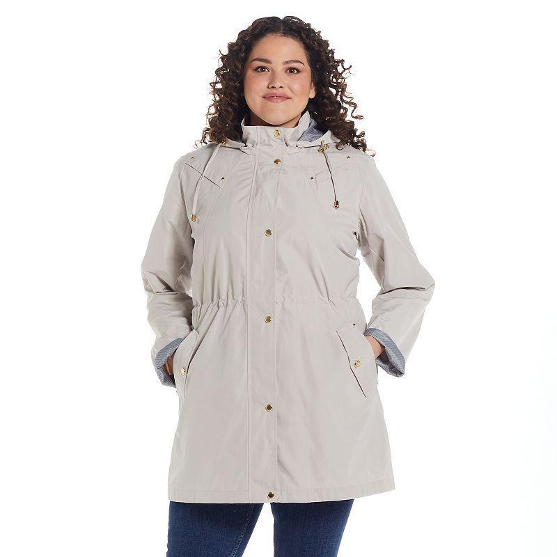 Womens Weathercast Hooded Anorak Jacket Grey Hearth Product Image