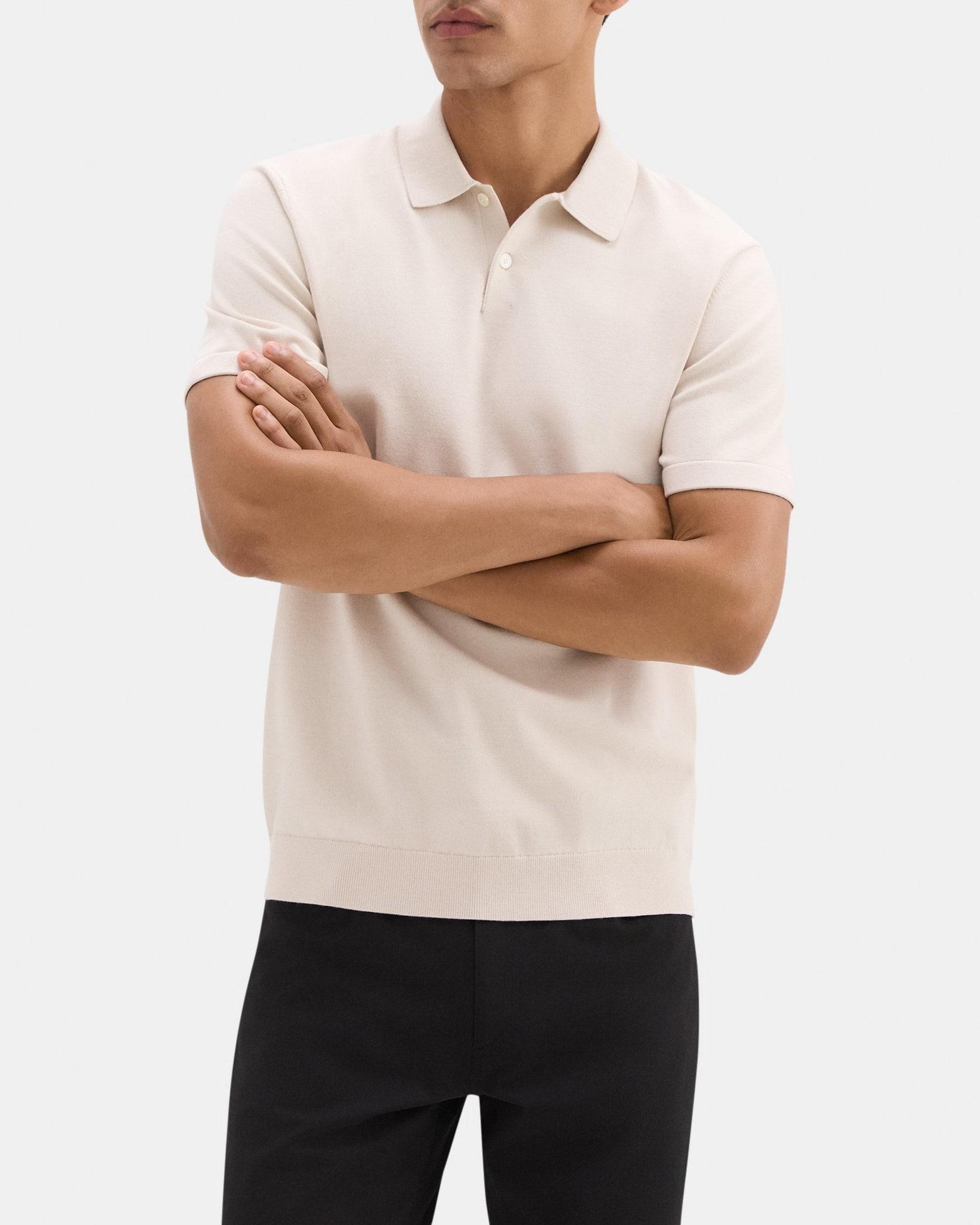 Polo Shirt in Stretch Viscose Knit Product Image