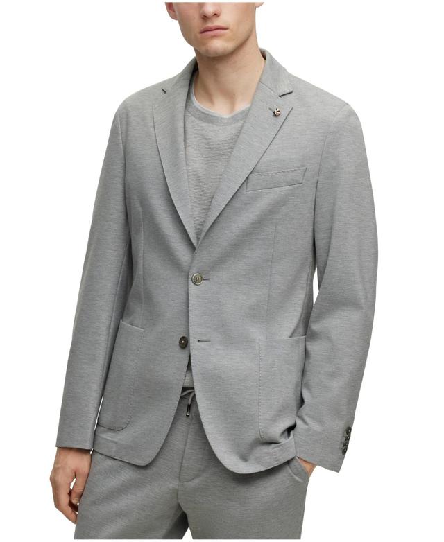 Boss By  Men's Slim-fit Jacket In Silver Product Image