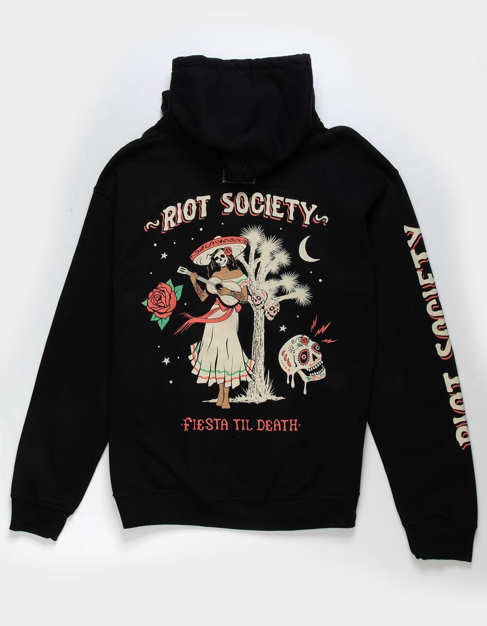 RIOT SOCIETY Fiesta Till Death Mens Fleece Hoodie Product Image