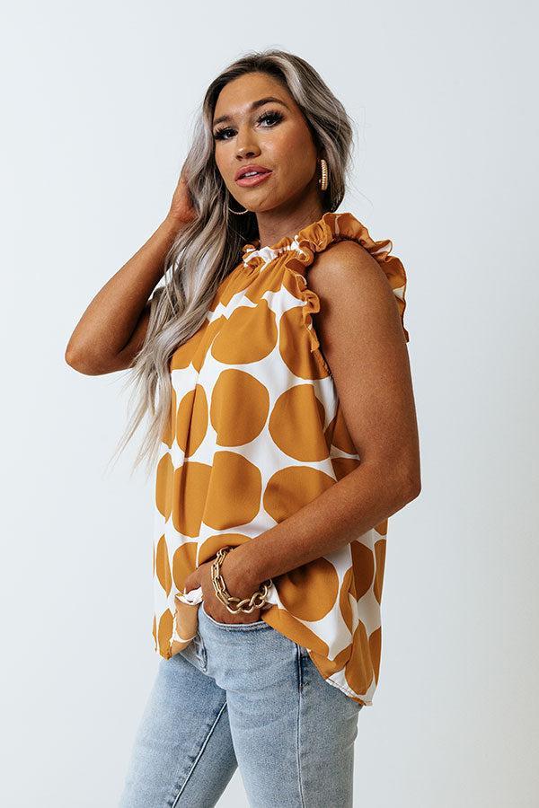 Brunch And Go Shift Top In Camel Product Image