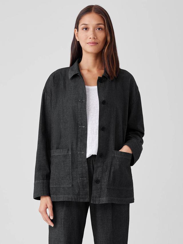 EILEEN FISHER Airy Organic Cotton Twill Shirt Jacketfemale Product Image