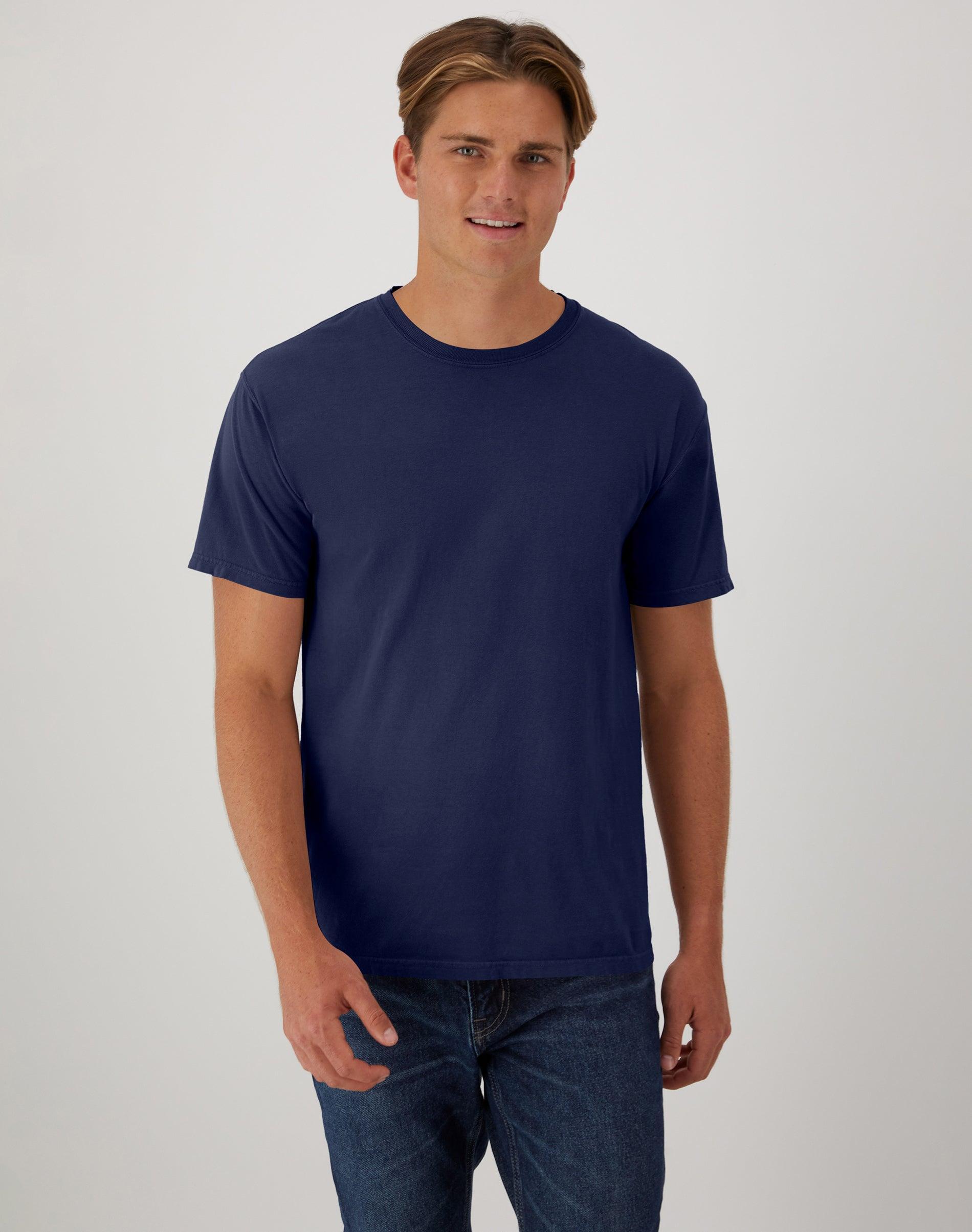 Hanes Mens Garment Dyed Cotton T-Shirt Spanish Moss 2XL Product Image