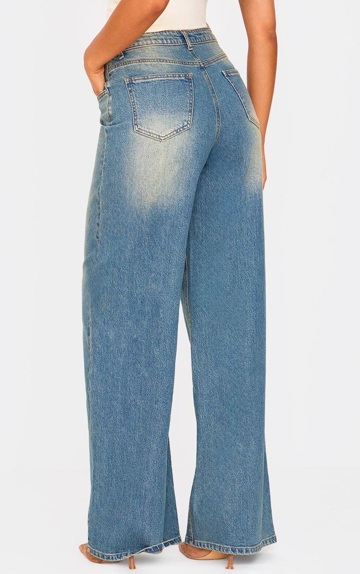 Tall Vintage Wash Wide Leg Jeans Product Image