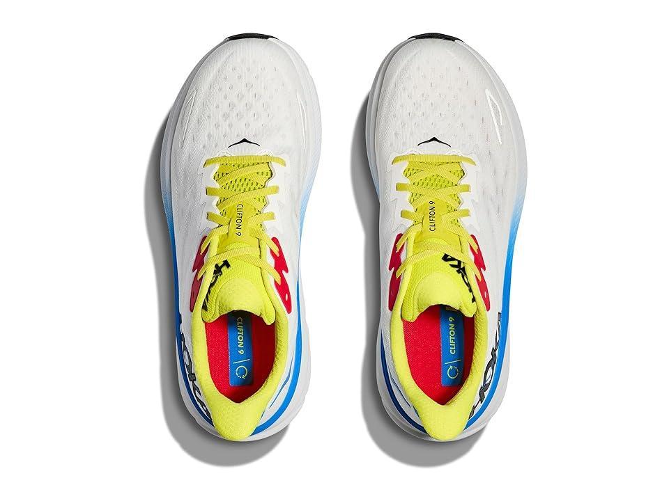 Hoka Men's Clifton 9 (Blanc De Blanc/Virtual Blue) Men's Shoes Product Image