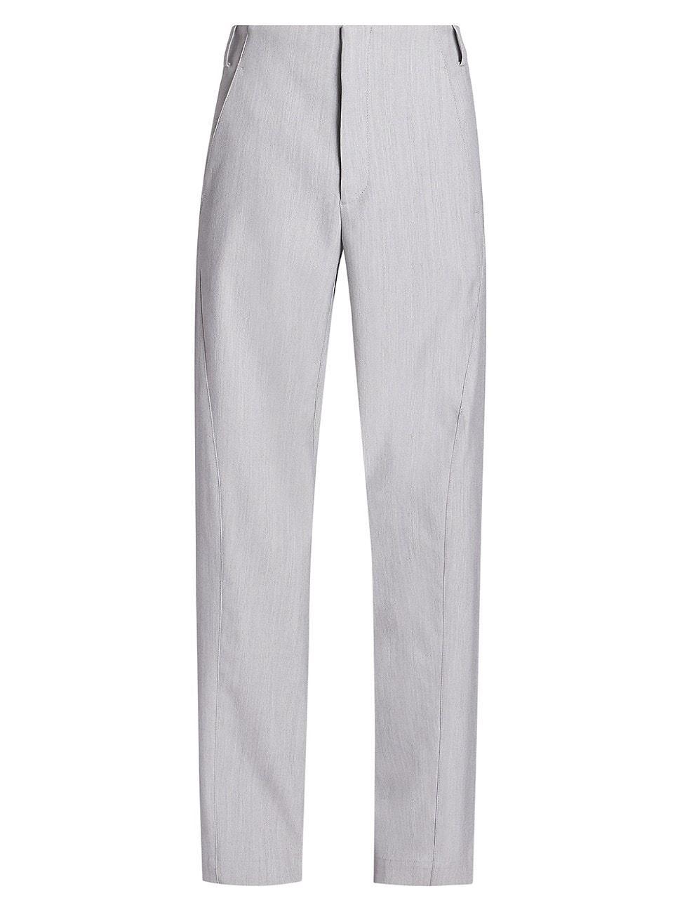 Mens Cotton-Blend Suit Pants Product Image