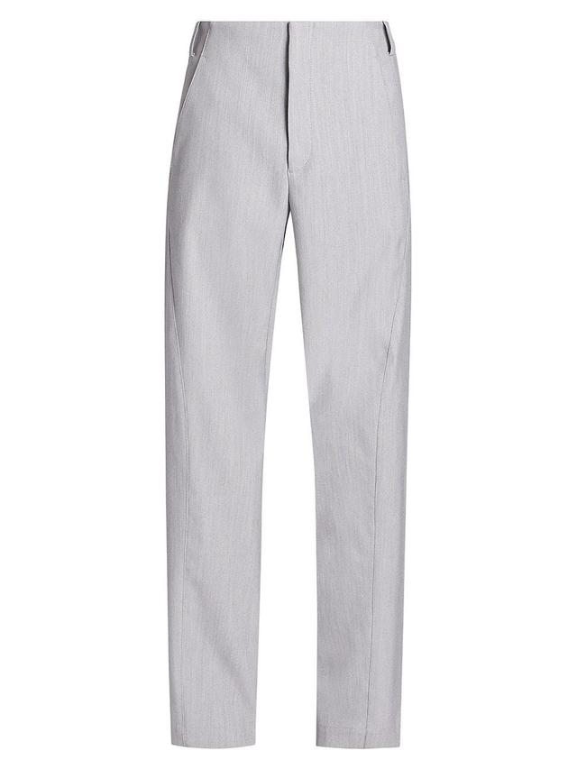 Mens Cotton-Blend Suit Pants Product Image