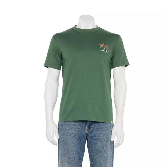 Mens Laguna Embroidered Graphic Tee Green Leaf Product Image