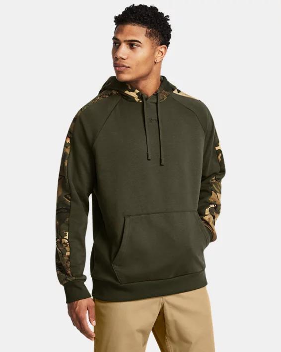 Men's UA Rival Fleece Camo Blocked Hoodie Product Image