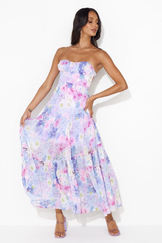 Seasonal Bloom Maxi Dress Purple Product Image