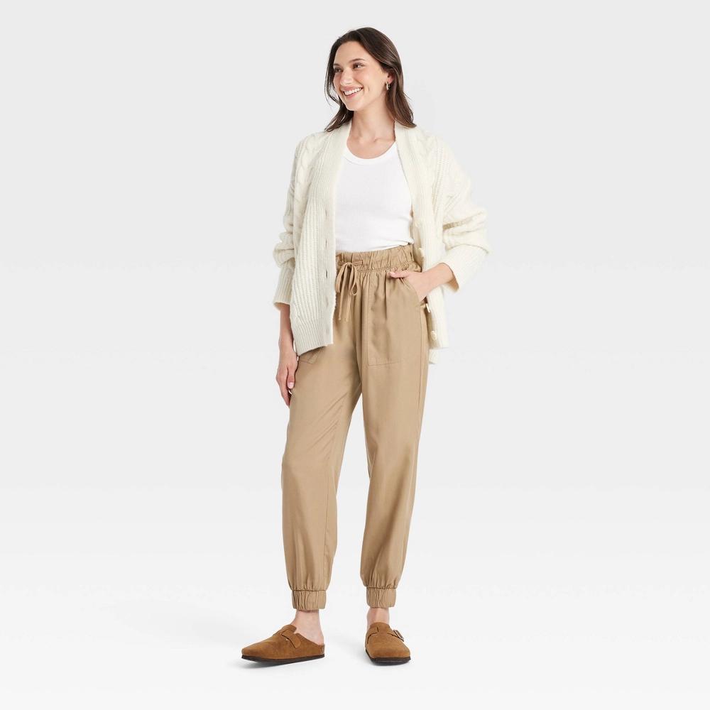 Women's Cozy Knit Cable Stitch Cardigan - Universal Thread™ Cream M Product Image