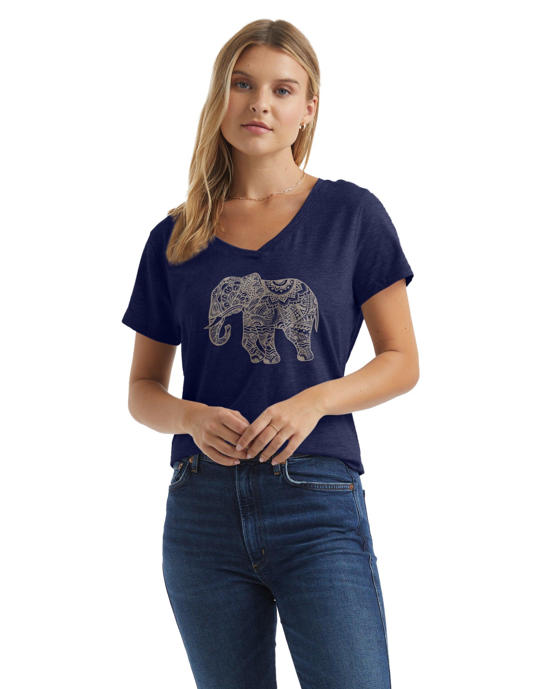 Womens Hanes Graphic Tee Blue Product Image