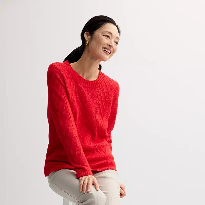 Womens Croft & Barrow Cozy Pullover Sweater product image