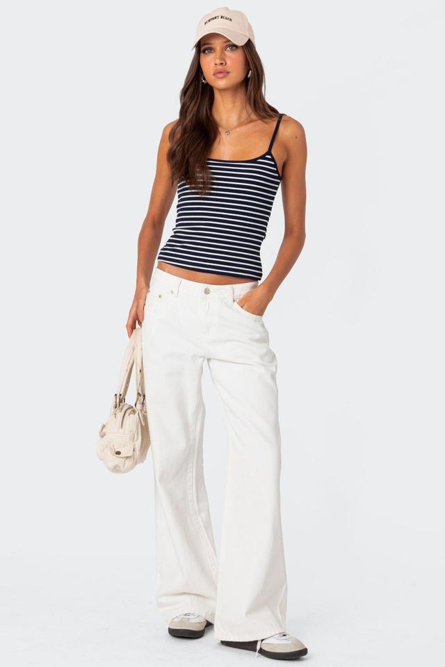 Gretta Striped Ribbed Tank Top Product Image