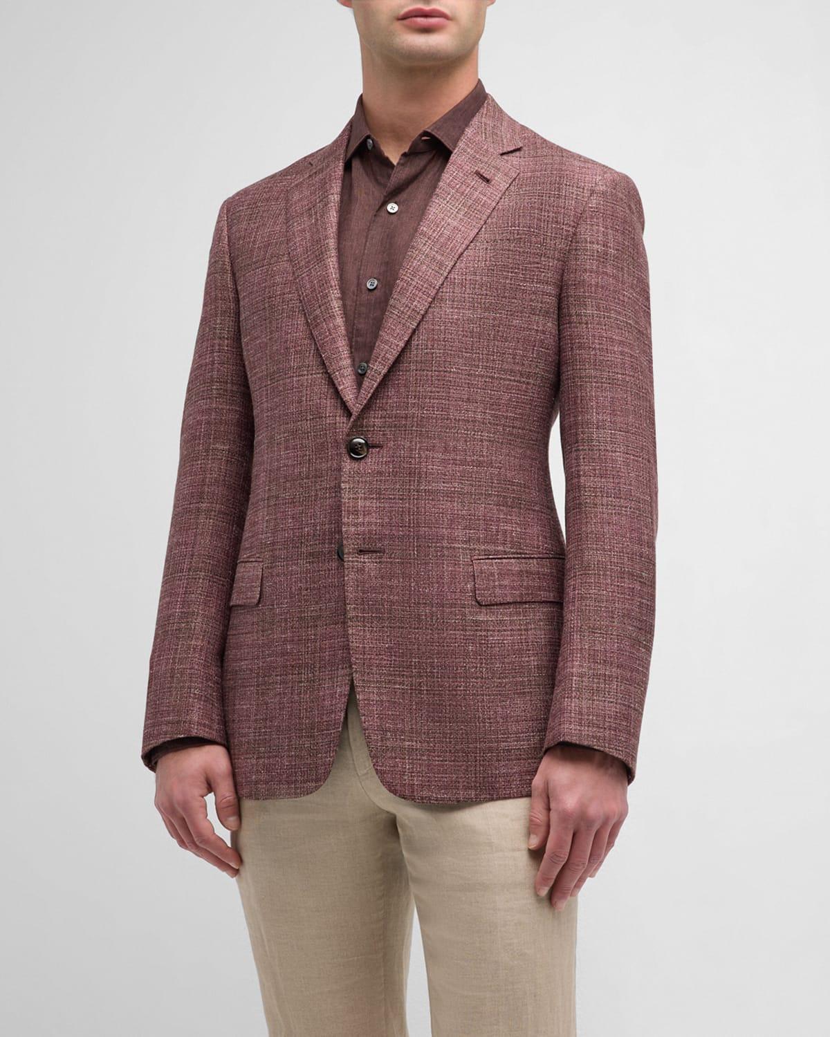 Mens Melange Wool-Blend Sport Coat Product Image