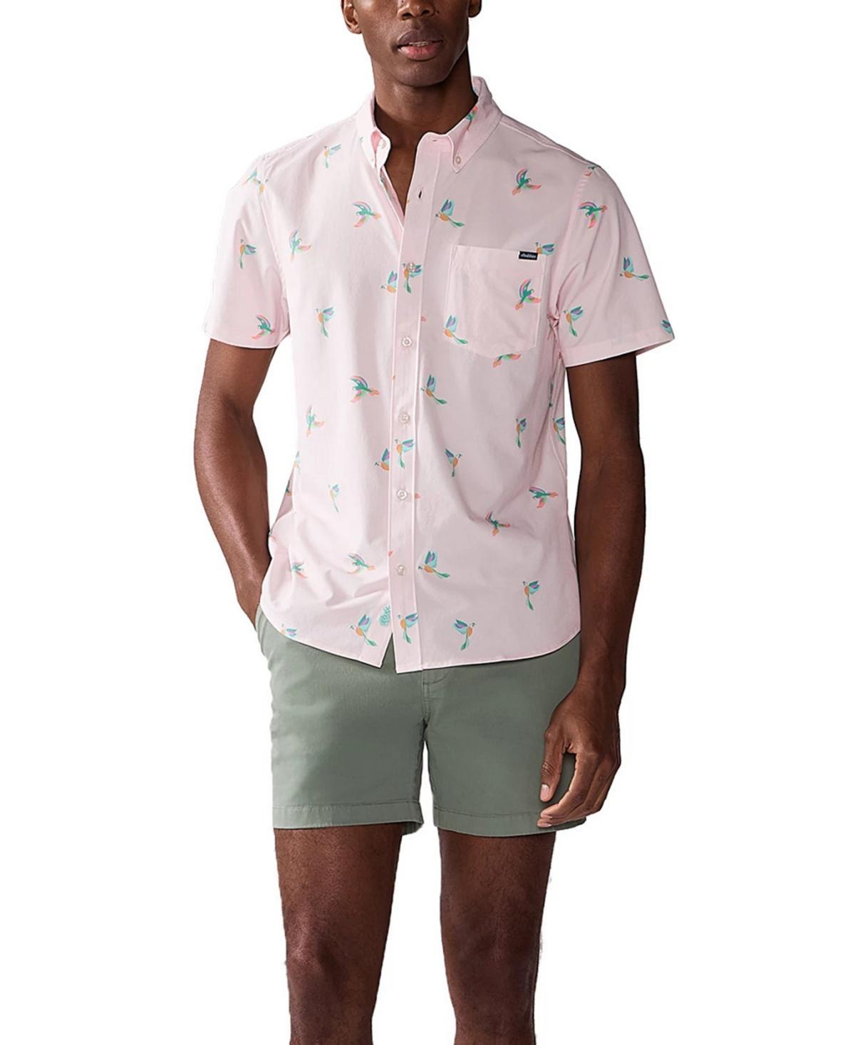 Chubbies Mens Parrot Party Short Sleeve Button-Down Performance Shirt - Light Product Image