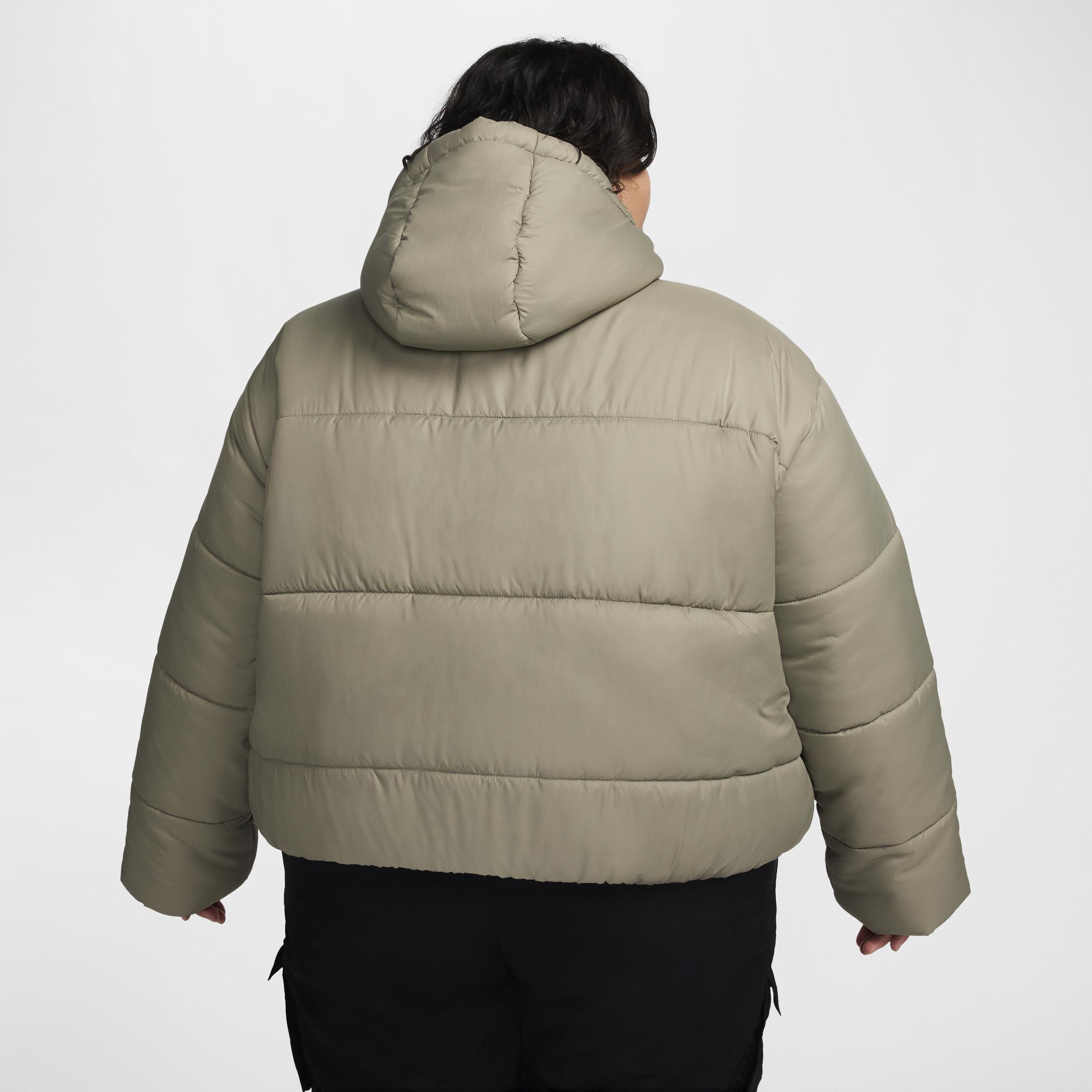 Women's Nike Sportswear Classic Puffer Therma-FIT Loose Hooded Jacket (Plus Size) Product Image