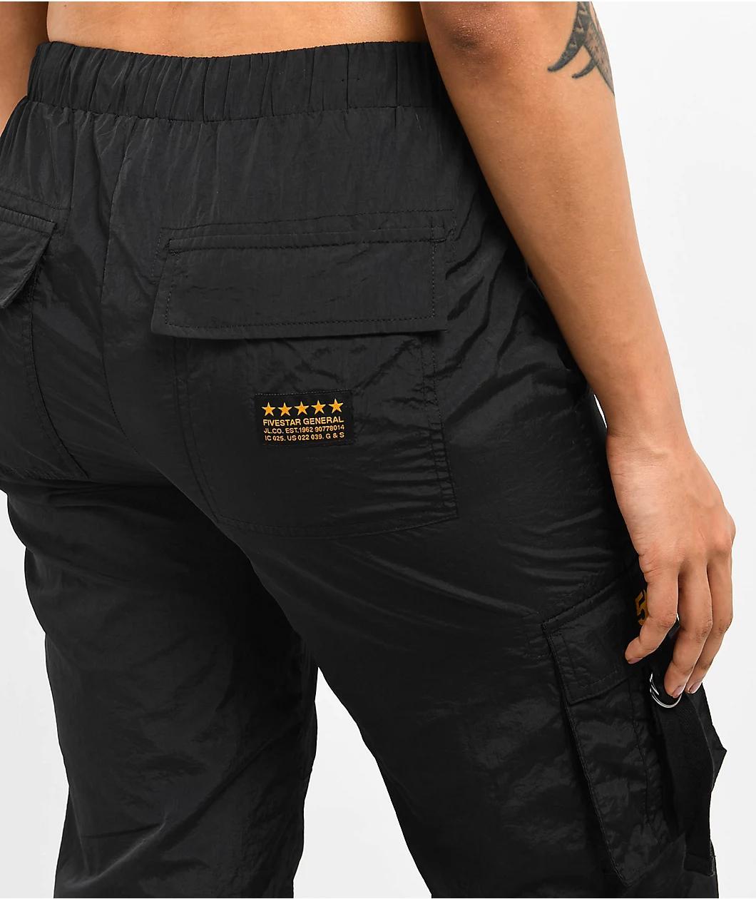 Fivestar General Balloon Low Rise Black Cargo Pant Product Image