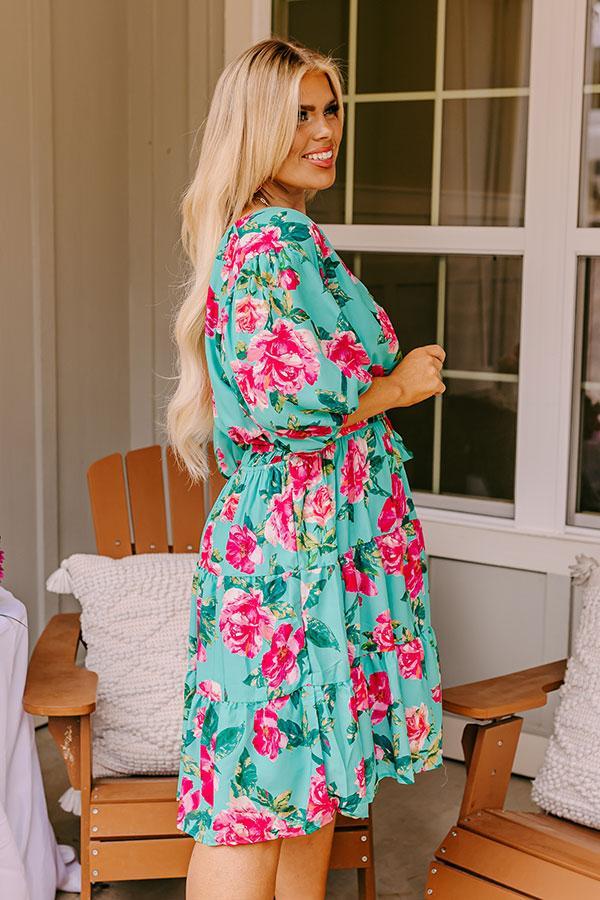 Amalfi Spritz Floral Mini Dress Curves Product Image