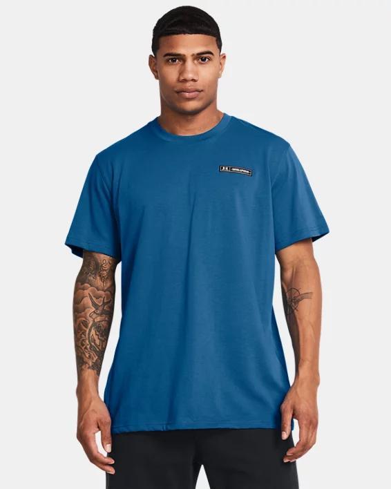 Mens UA Heavyweight Armour Label Short Sleeve Product Image