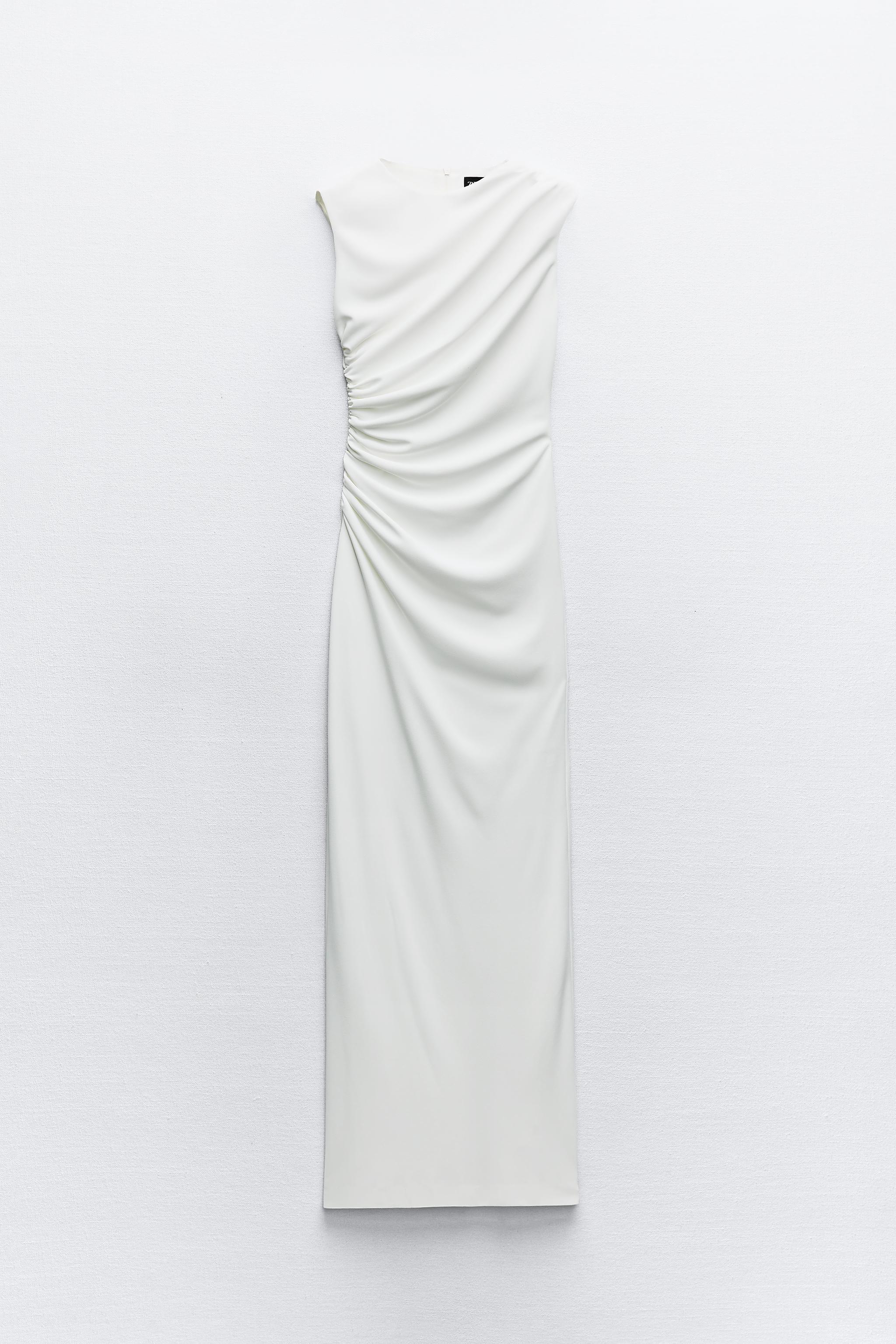 DRAPED MIDI DRESS Product Image