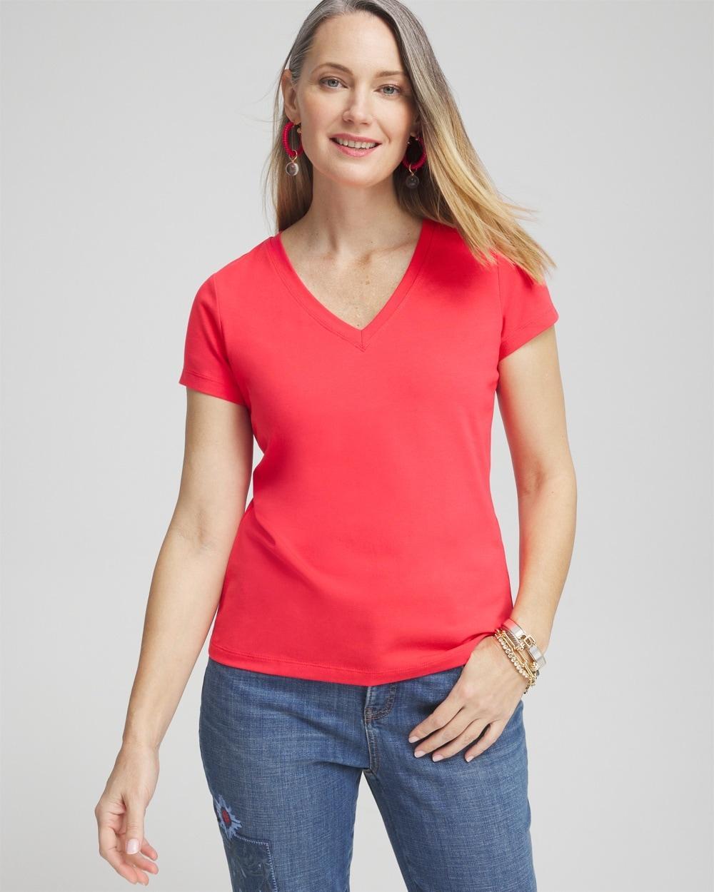 Jewel Neck Tee Product Image