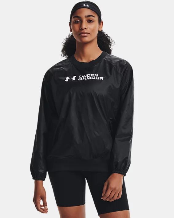 Women's UA RUSH™ Woven Shine Crew Product Image