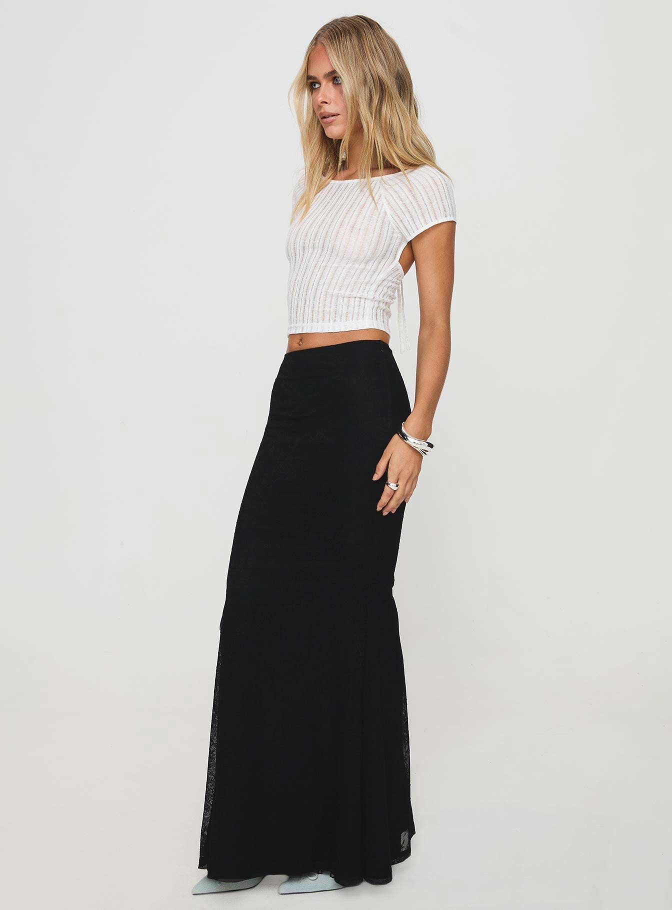 Topping Maxi Skirt Black Tall Product Image