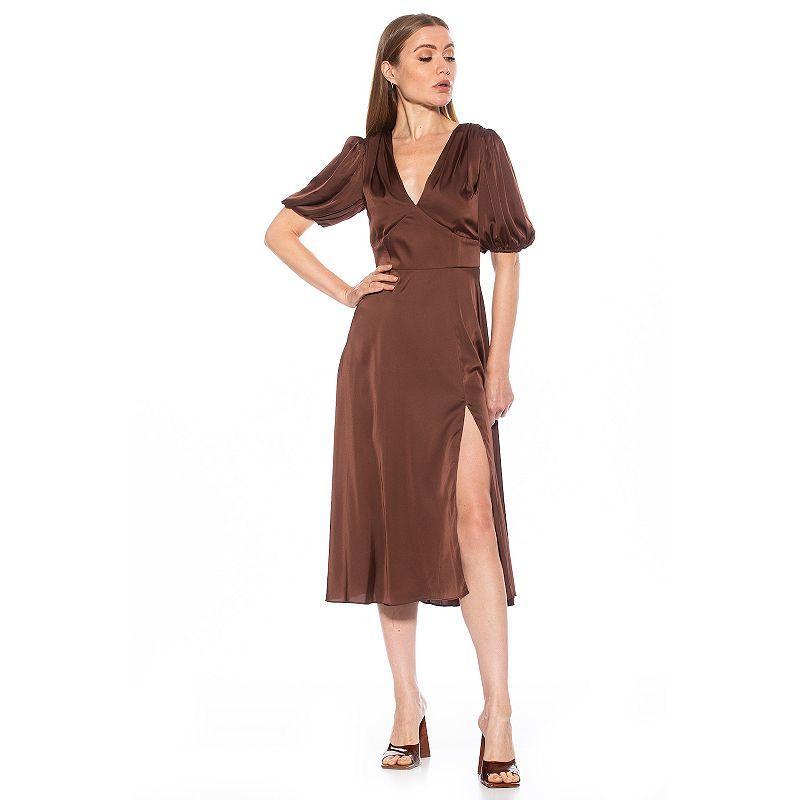 Alexia Admor Womens Nicolette Draped-Bodice Dress Product Image