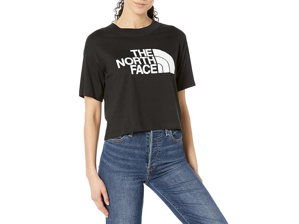 The North Face Short Sleeve Half Dome Crop Tee (TNF /TNF White) Women's Clothing Product Image