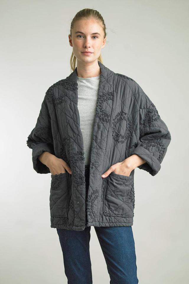 Grey Quilted Jacket Product Image