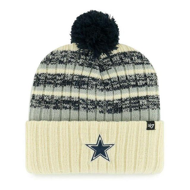 Mens 47 Cream Dallas Cowboys Tavern Cuffed Knit Hat with Pom Product Image