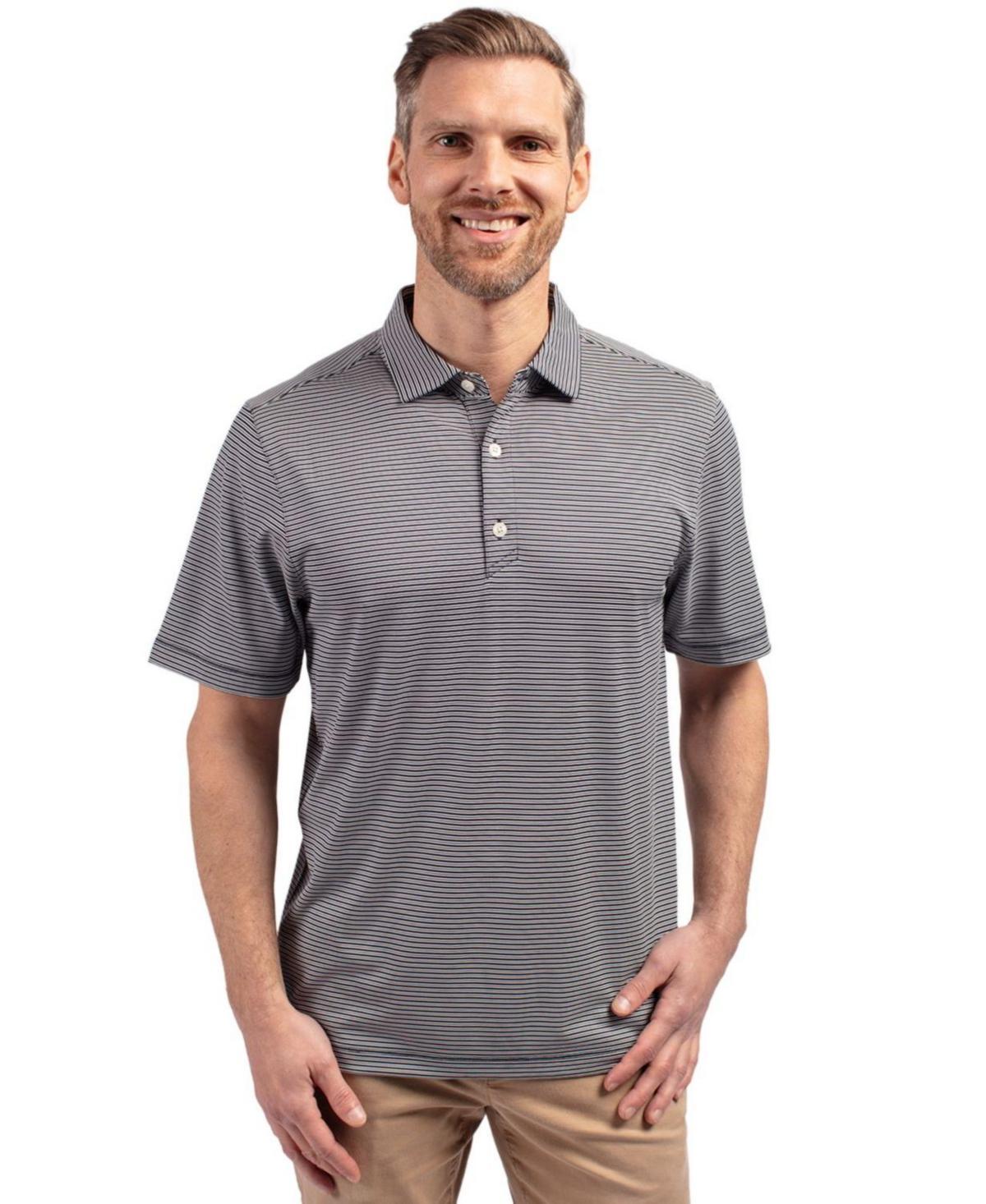 CutterBuck Mens Cutter & Buck Forge Eco Double Stripe Stretch Recycled Polo Shirt - Fresh mint Product Image