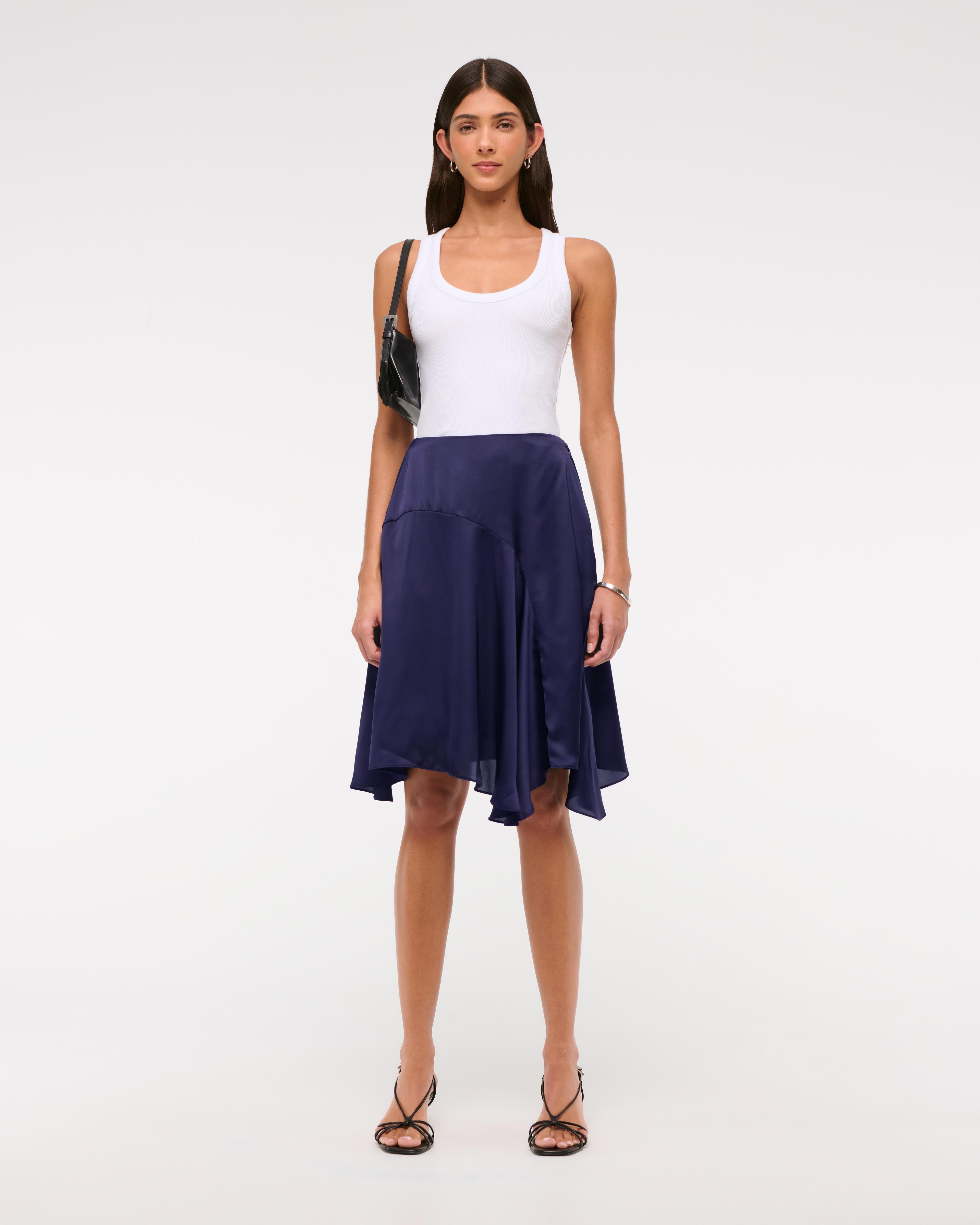 Satin Midi Skirt product image