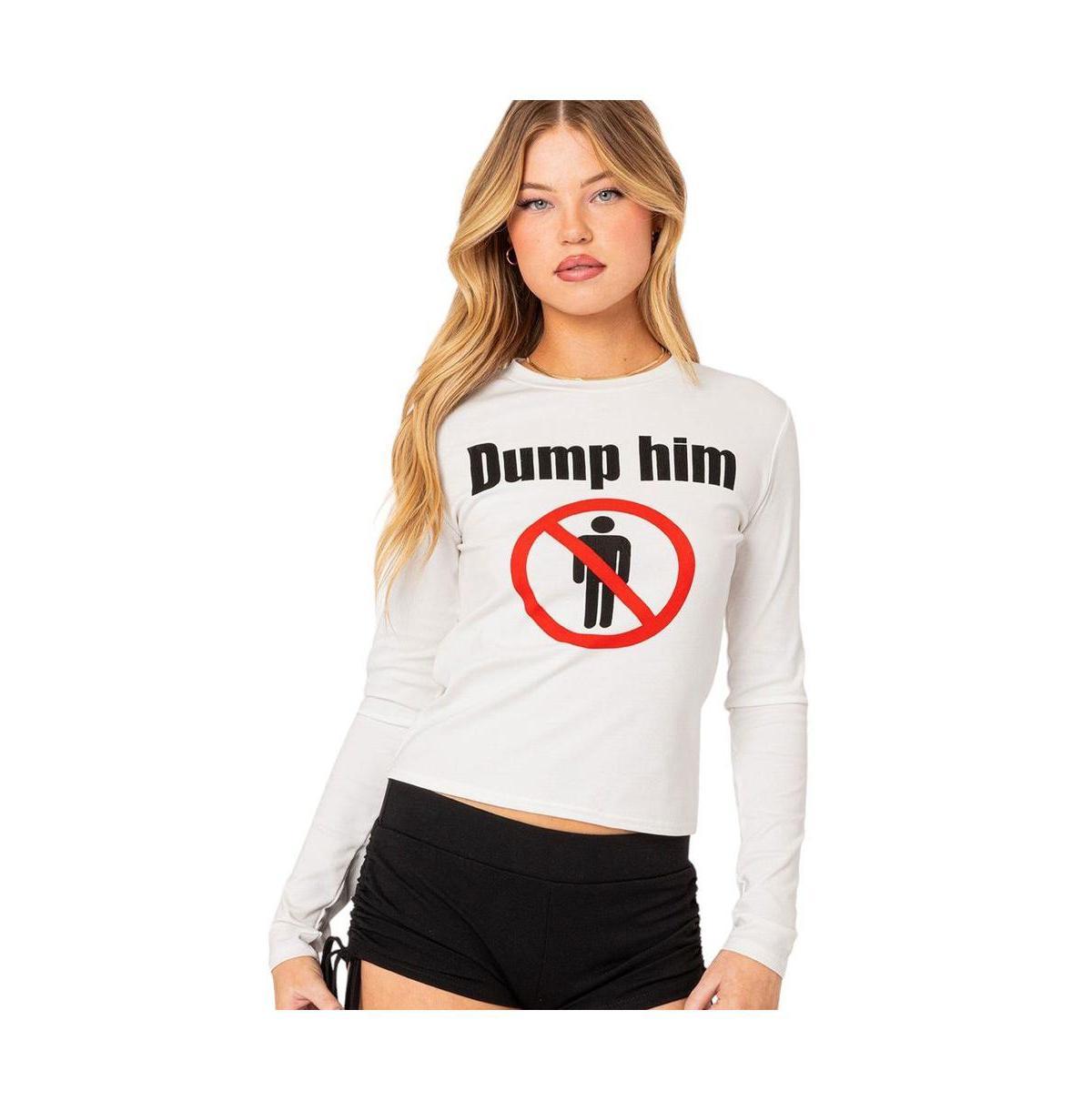 Womens Dump Him long sleeve t shirt Product Image