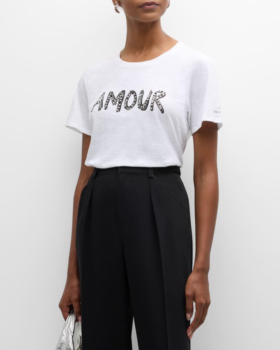 Rhinestone Amour Shrunken Tee Product Image