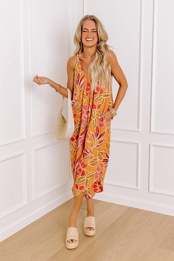 Vacay State Of Mind Jumpsuit in Orange Product Image