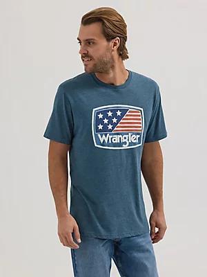 Men's American Flag Logo T-Shirt | Men's SHIRTS | Wrangler® Product Image