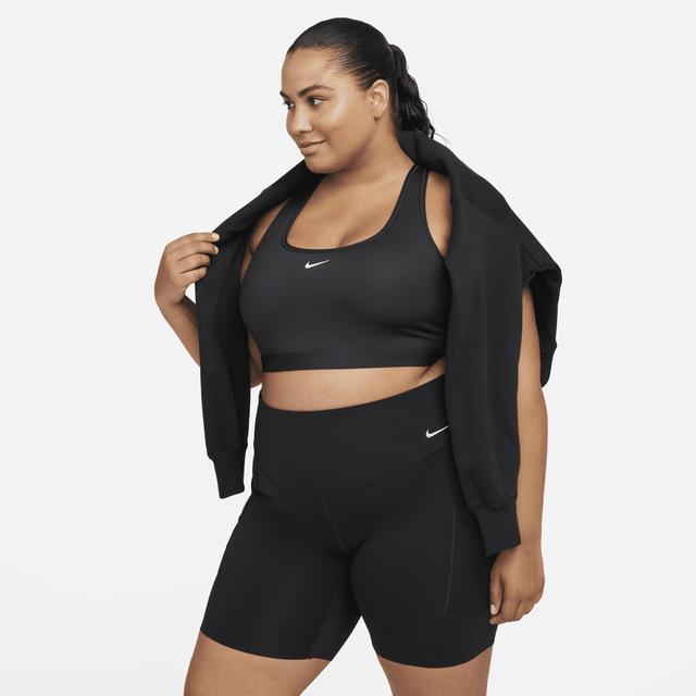 Nike Women's Universa Medium-Support High-Waisted 8" Biker Shorts with Pockets (Plus Size) Product Image